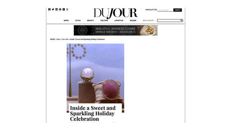 DuJour Magazine at Misahara's Holiday Gathering