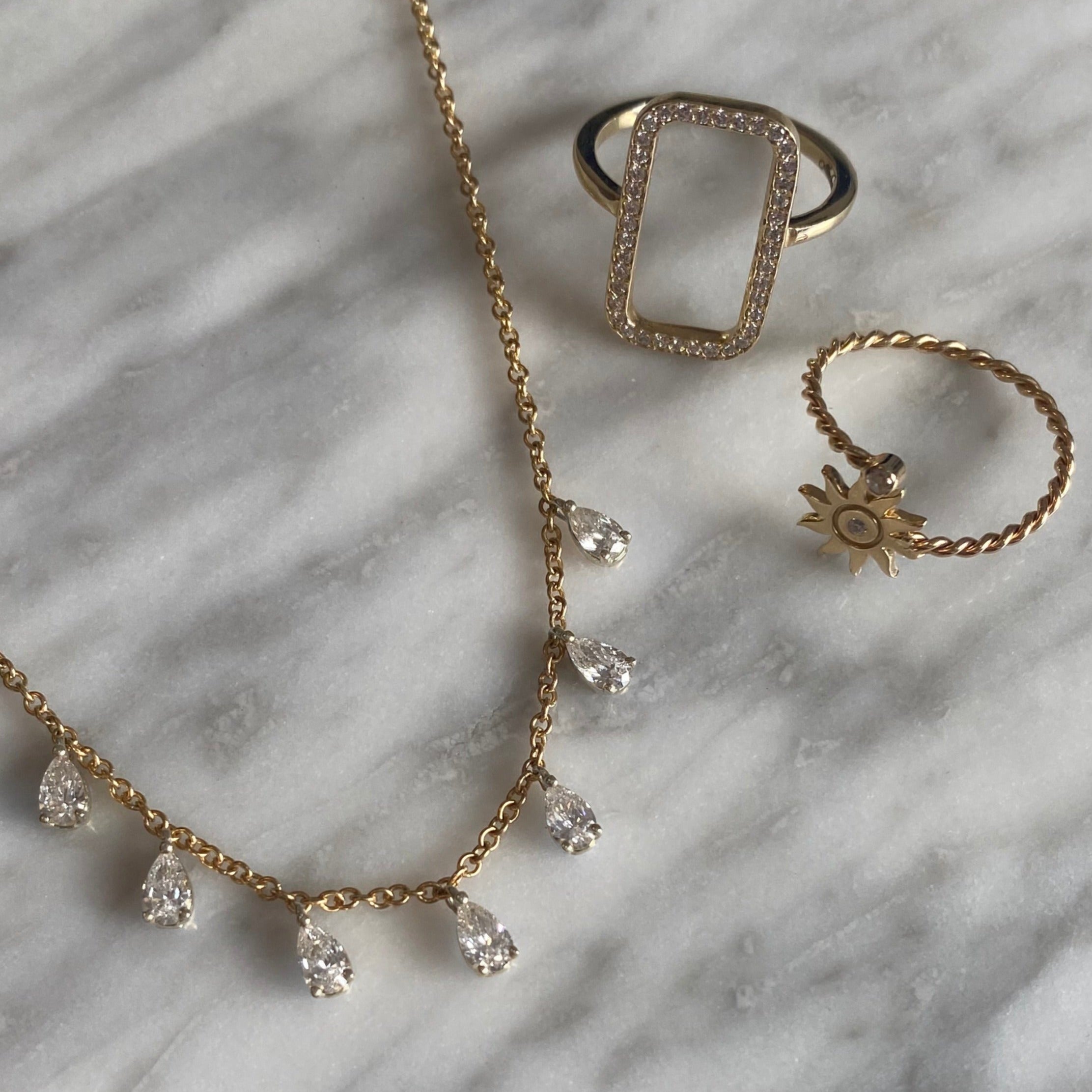 Plima Drop with Diamonds