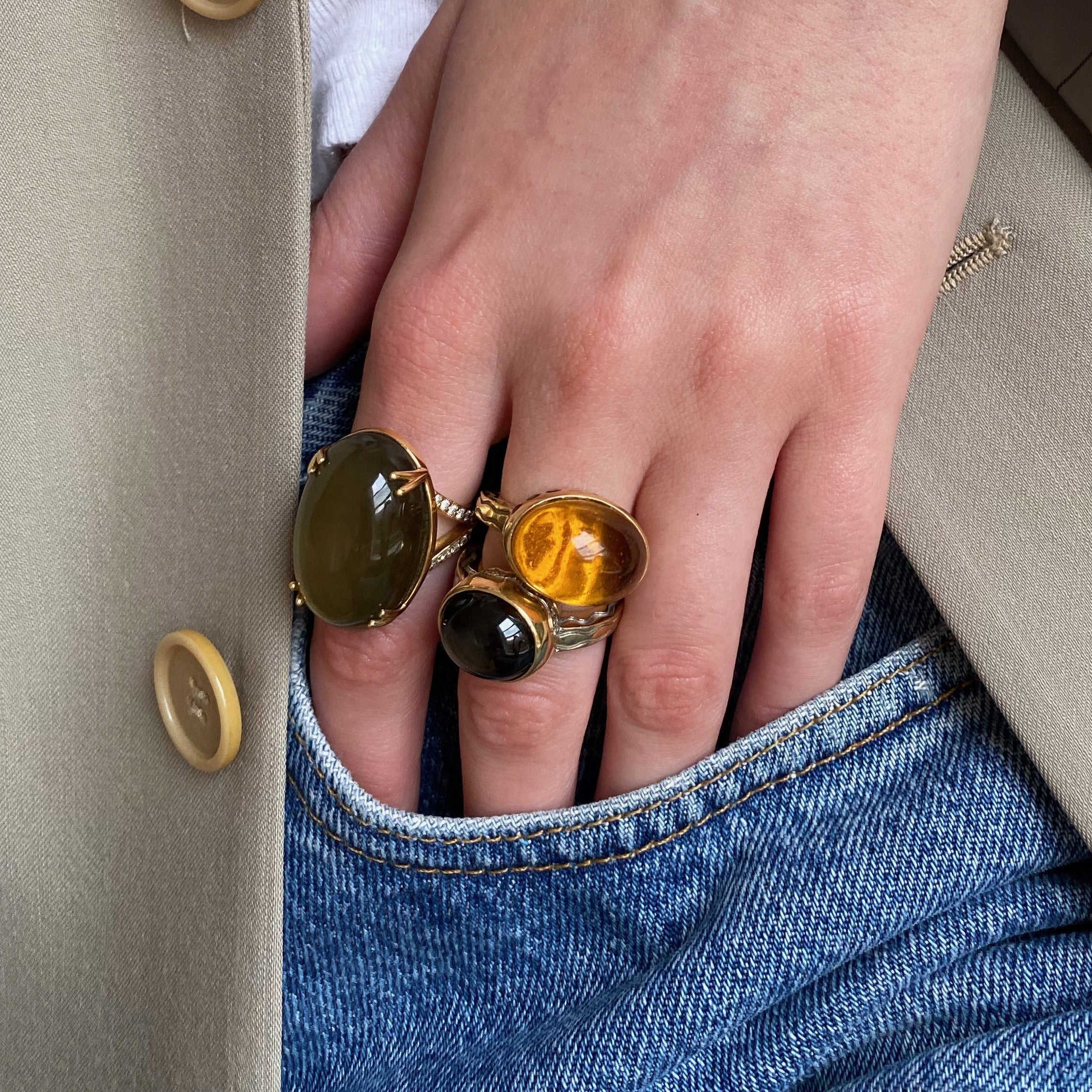 Talasi Black Star Sapphire Ring