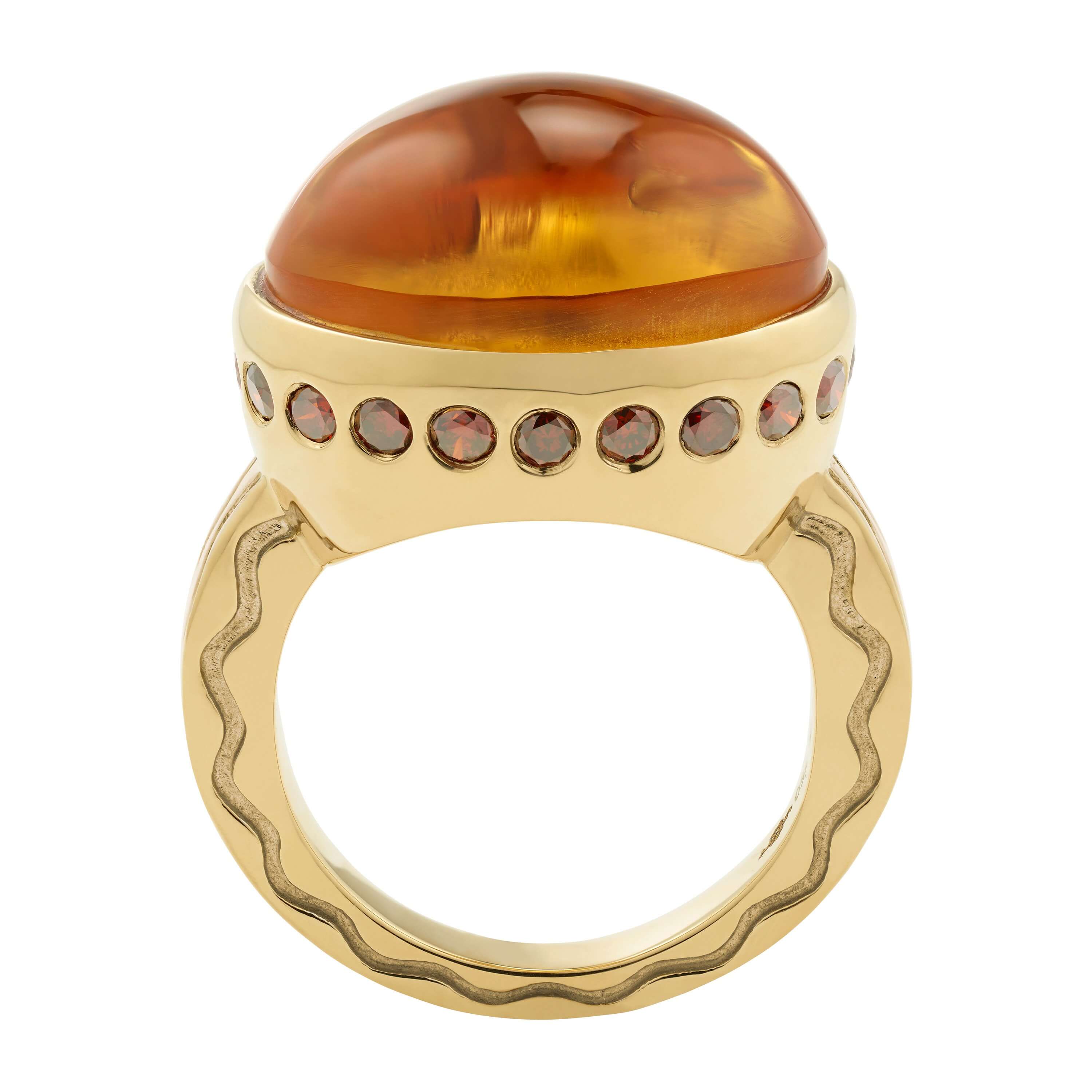 Talas Maderia Citrine Ring