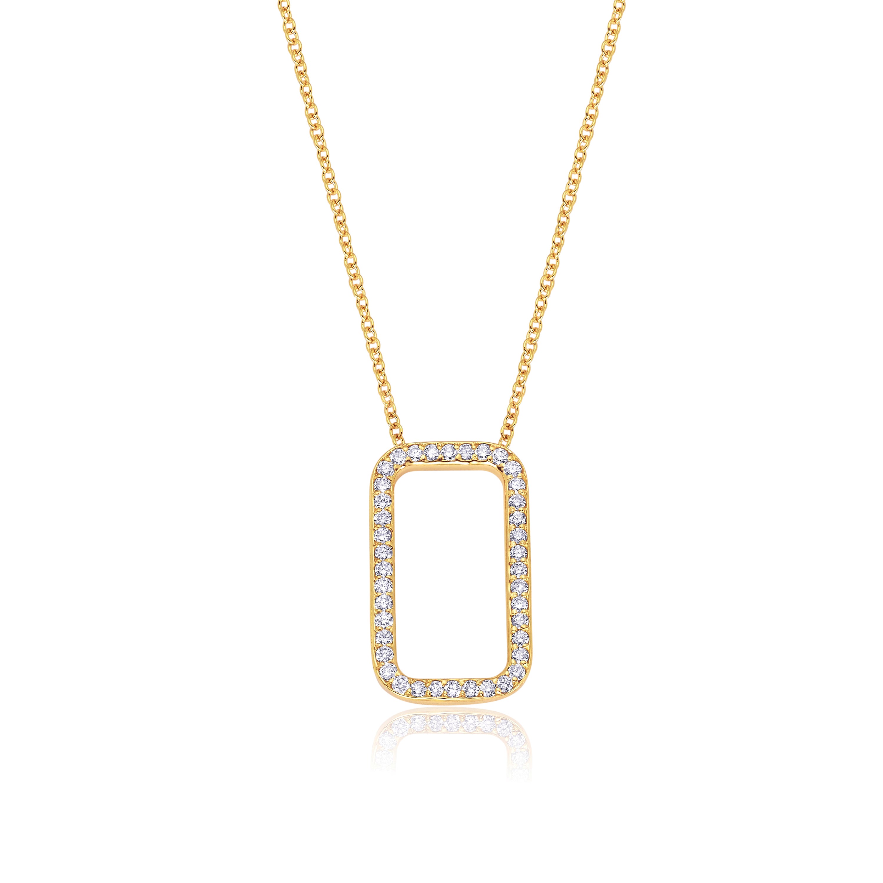 New York Pendant - Yellow Gold