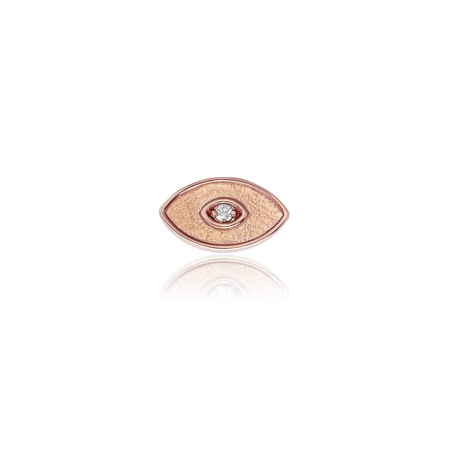 14k rose gold stud earring