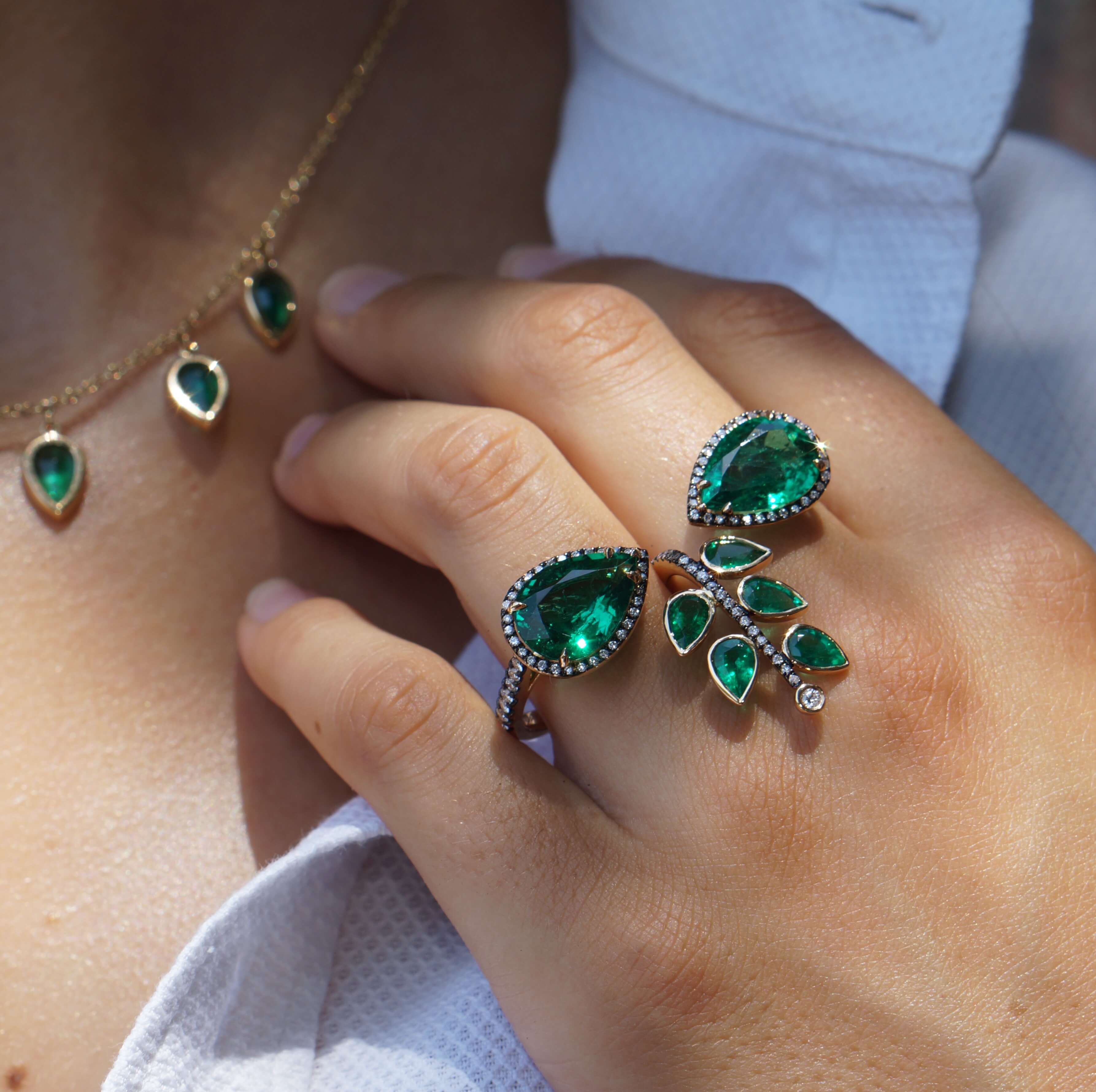 responsibly sourced emeralds with diamonds are the most precious piece of jewelry you will own