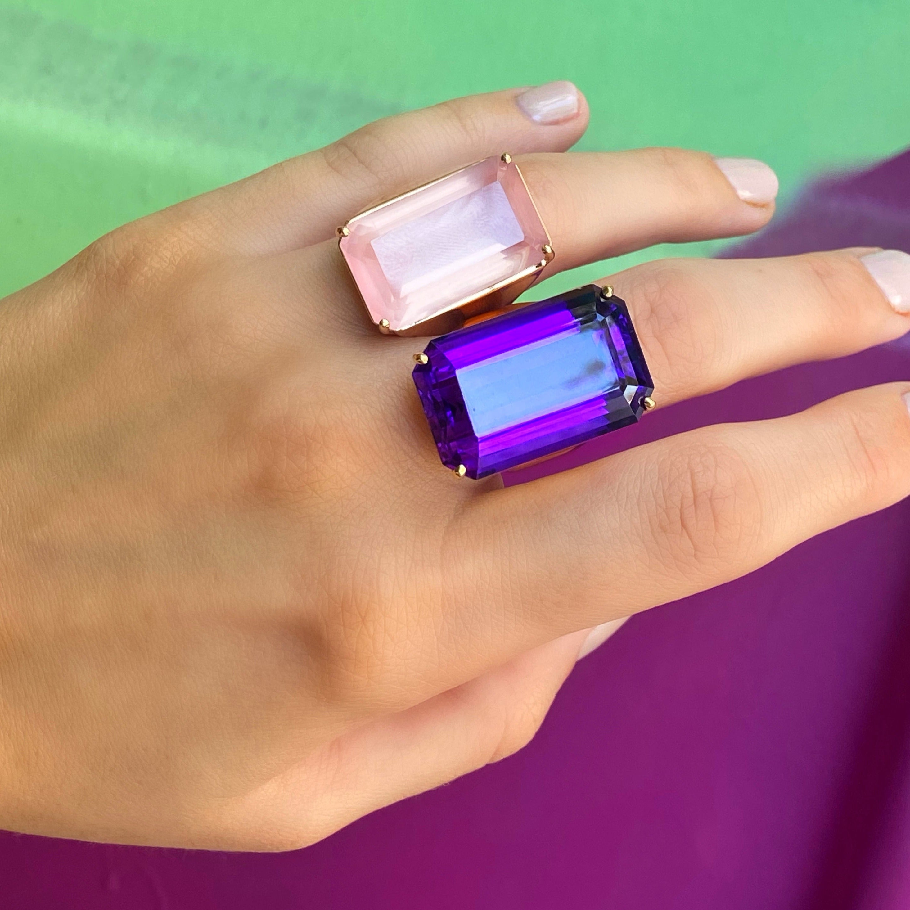 statement Amethyst Ring