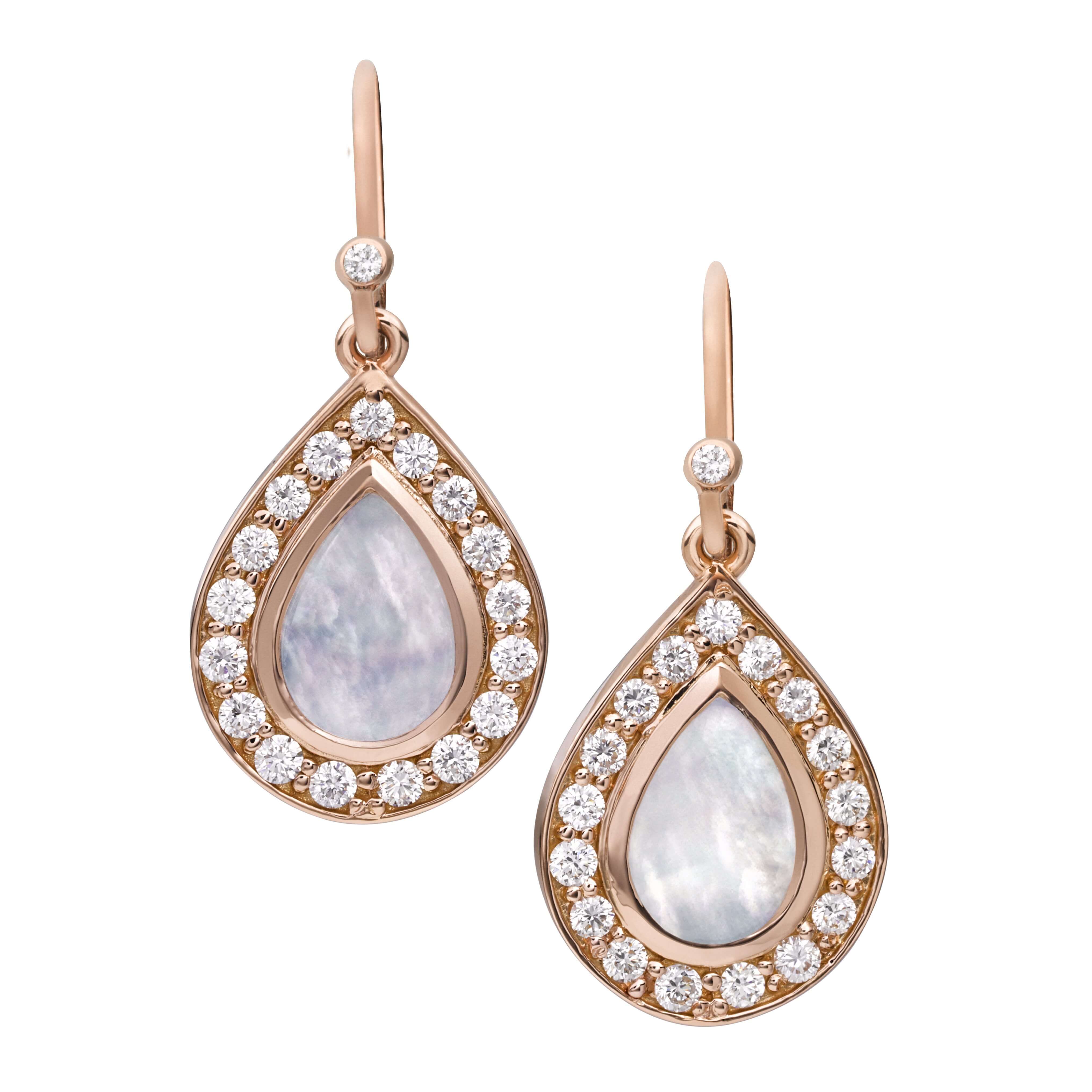 Rainbow moonstones and white diamonds