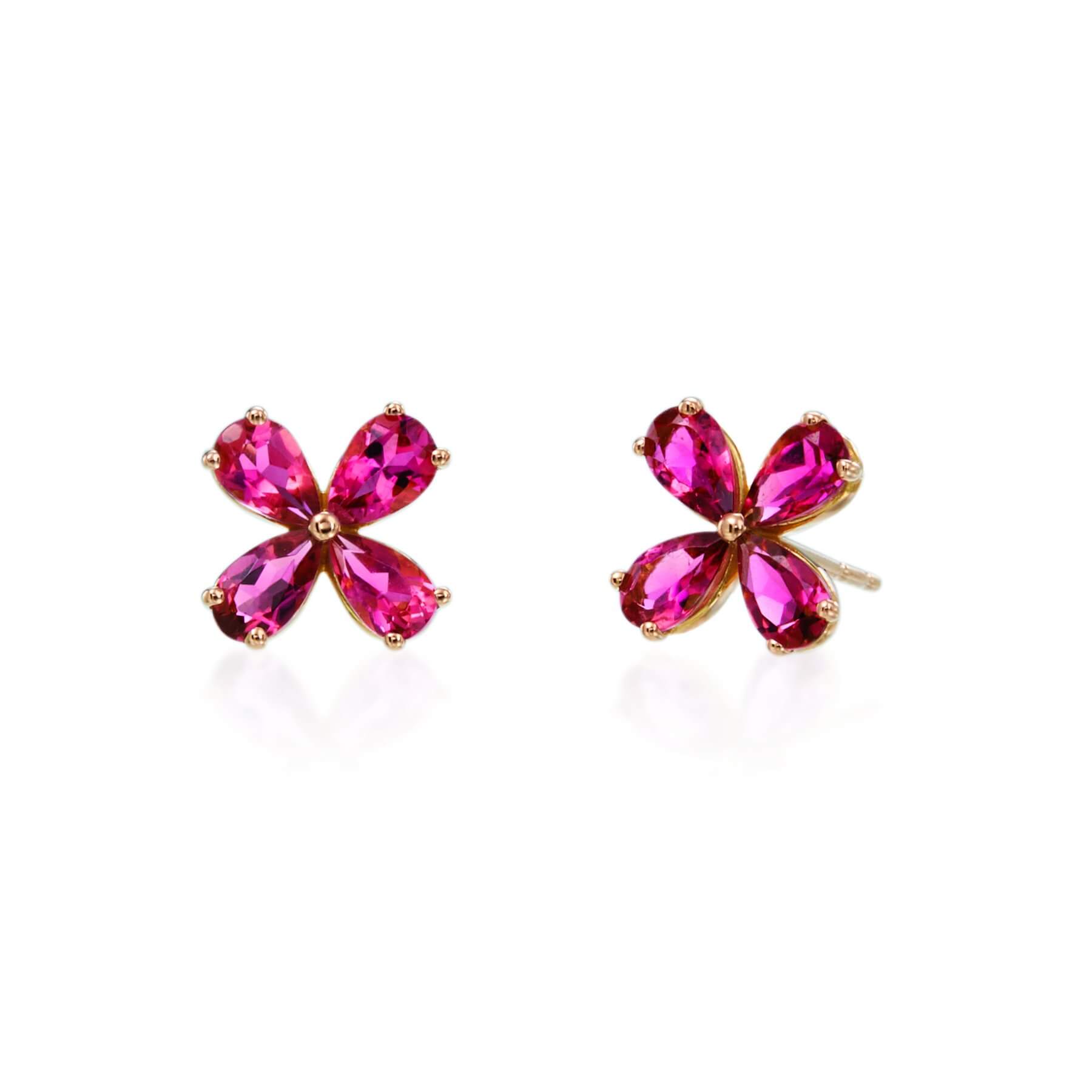 Pink Tourmaline Earrings