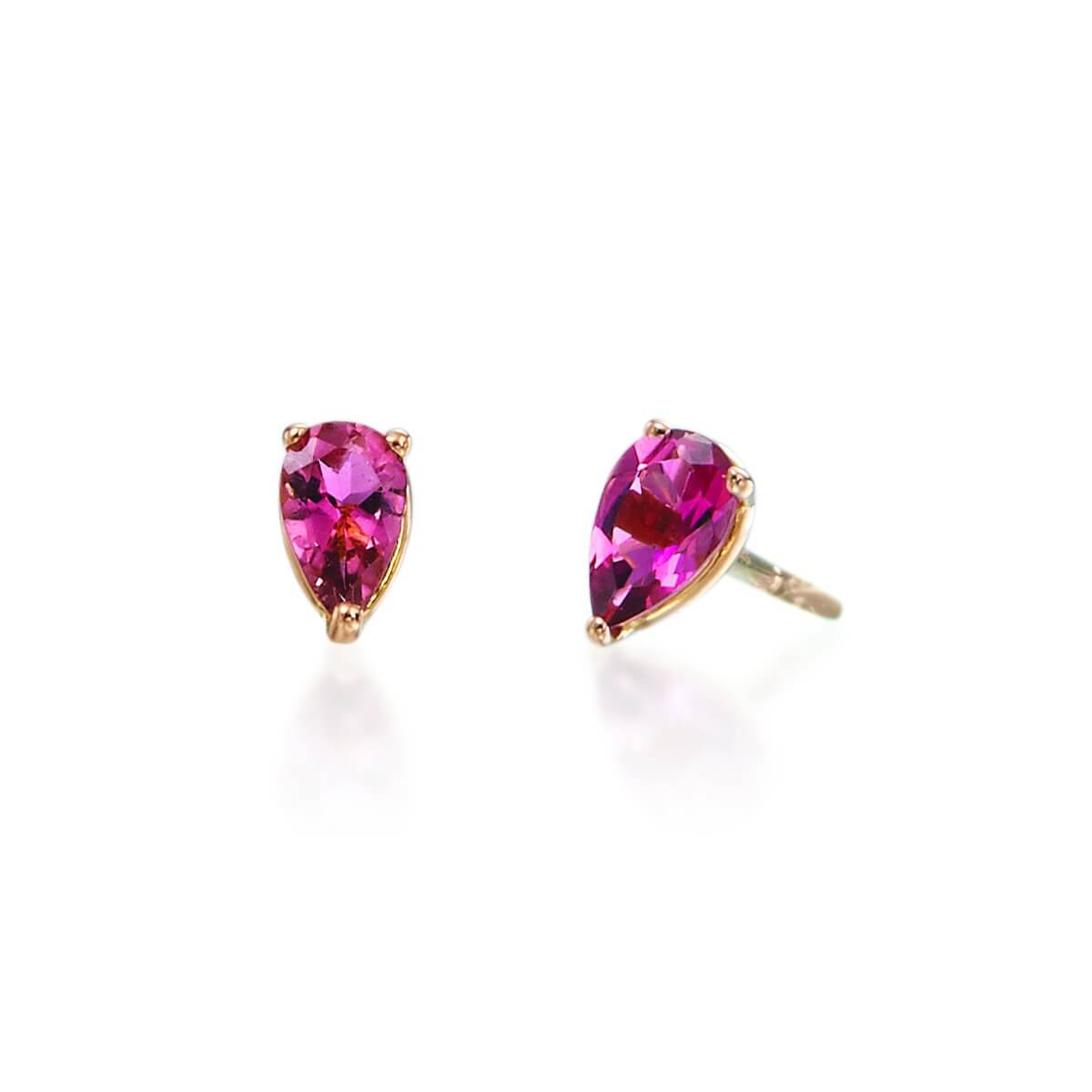 Pink Tourmaline Earrings