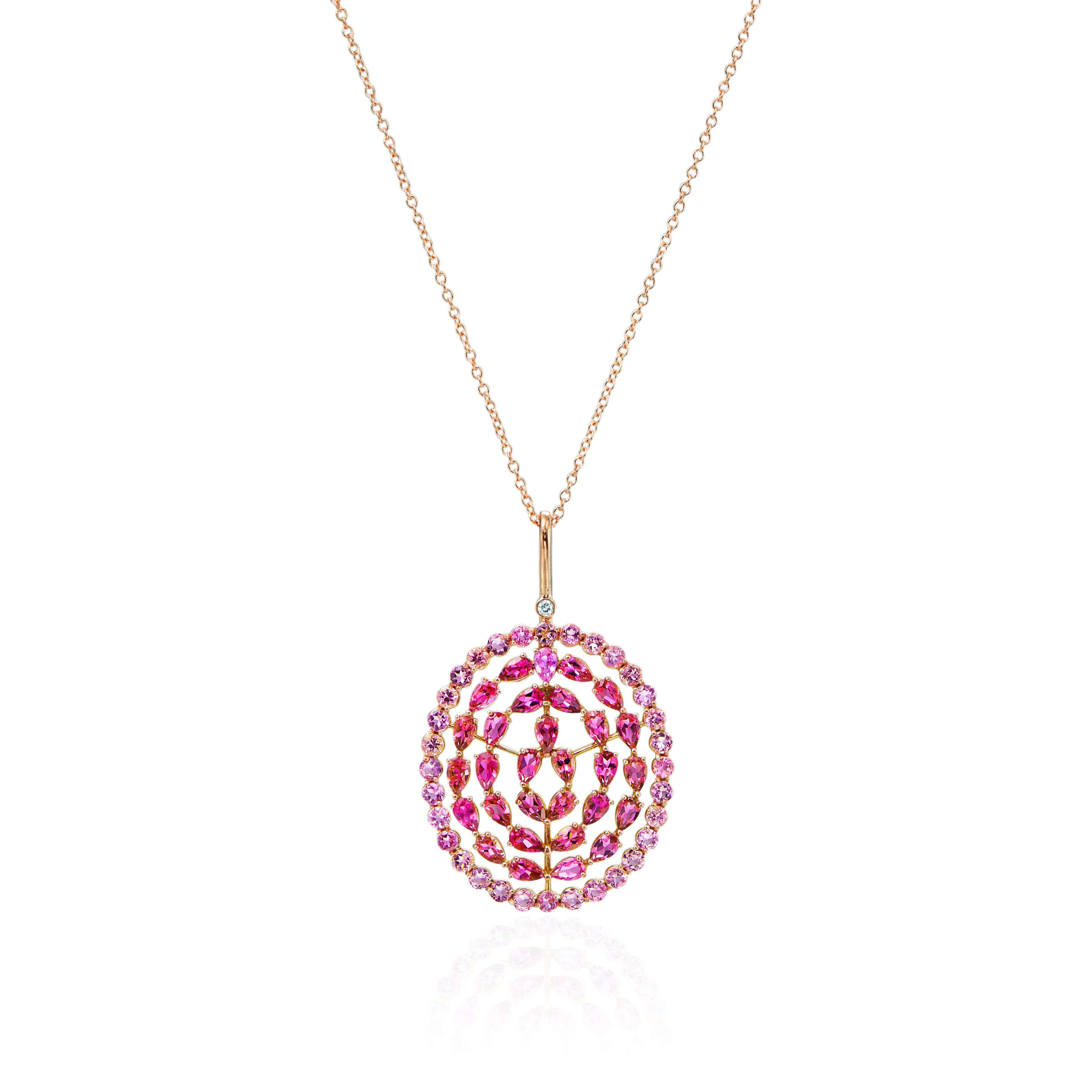 Pink Tourmaline Necklace