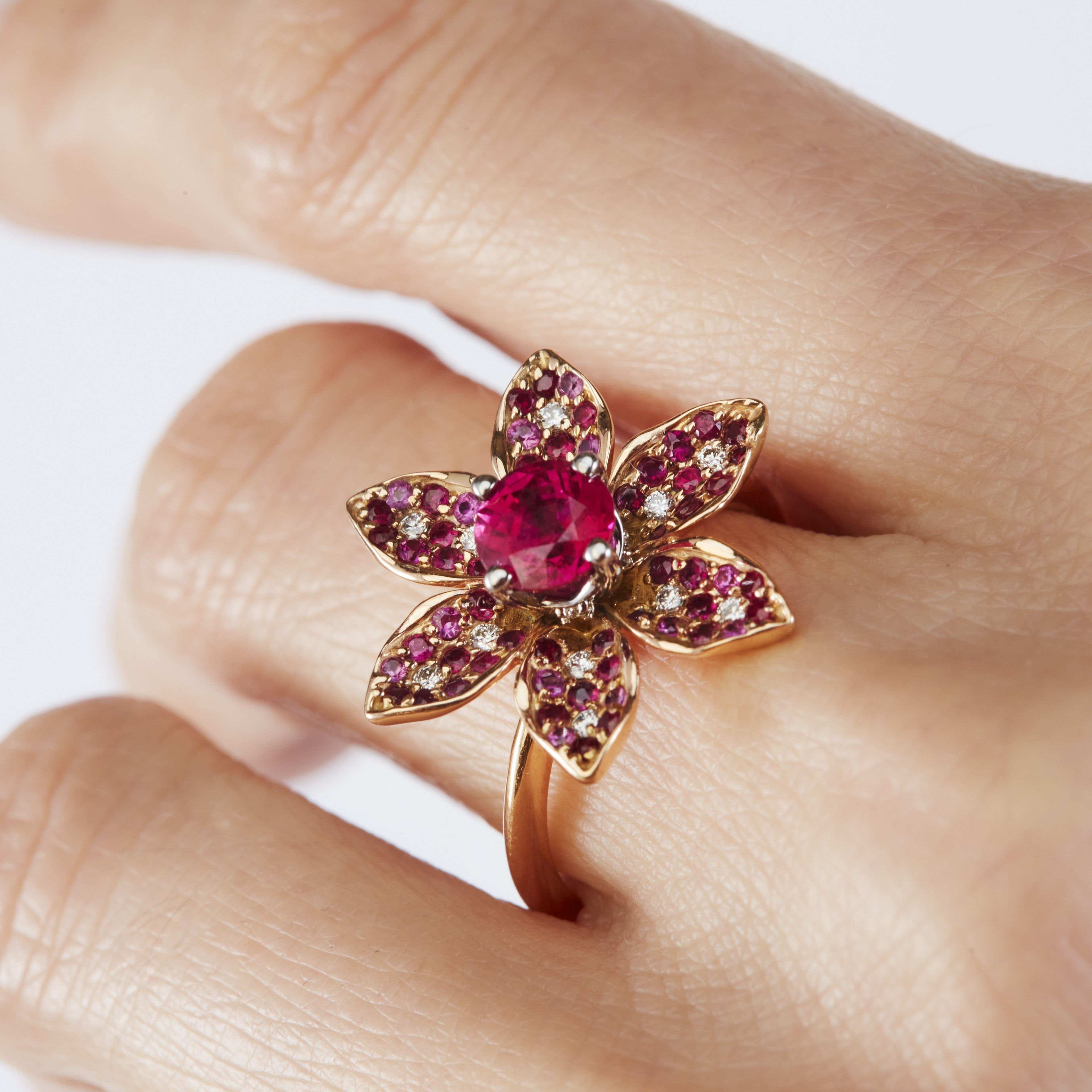 Pink Petal Ring Large