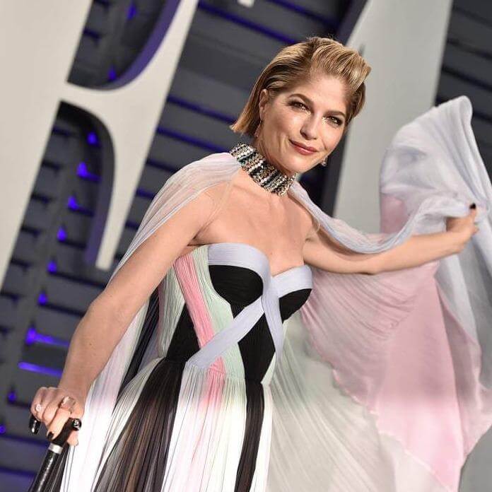 Selma Blair Rose Quartz Ring