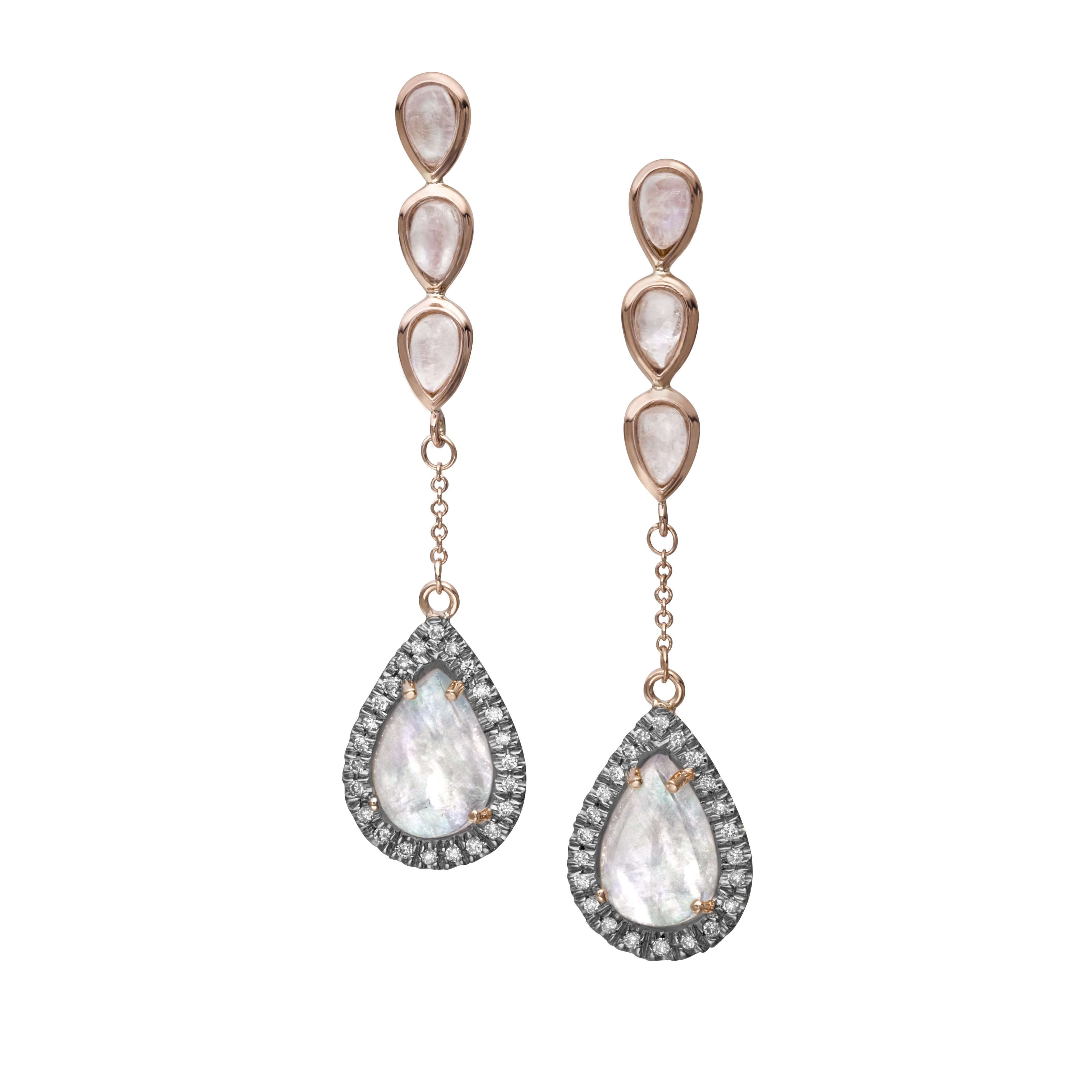 Moonstone Drop Earrings