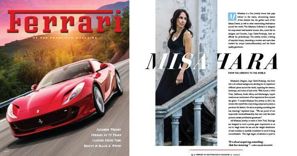 Misahara's journey featured in Ferrari of San Francisco's magazine