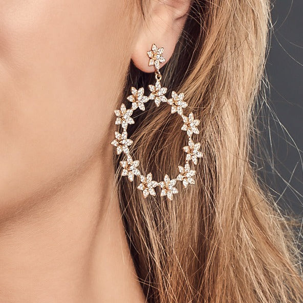 Eternal Blossom Hoops