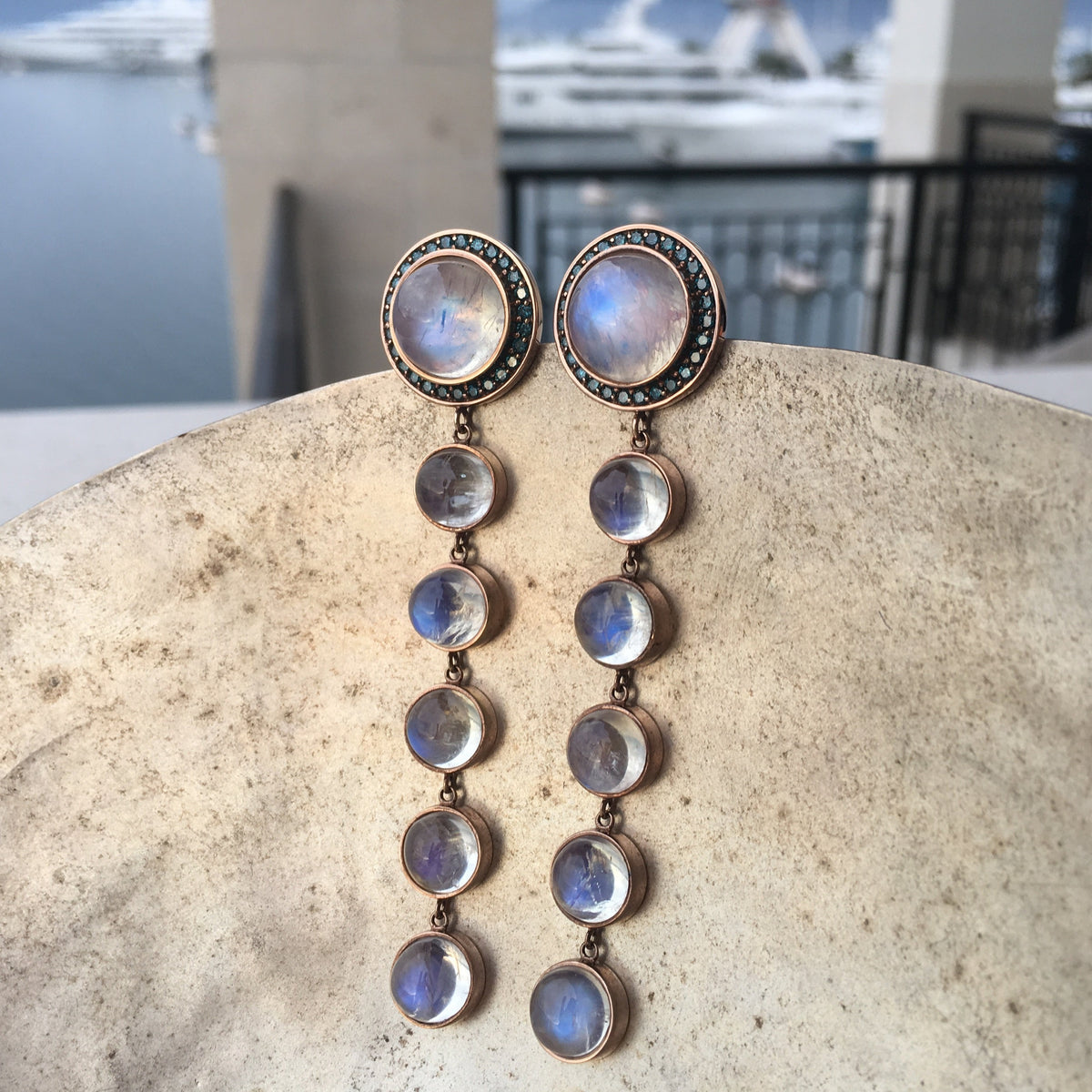 Stena Drop - Earrings - Rose Gold