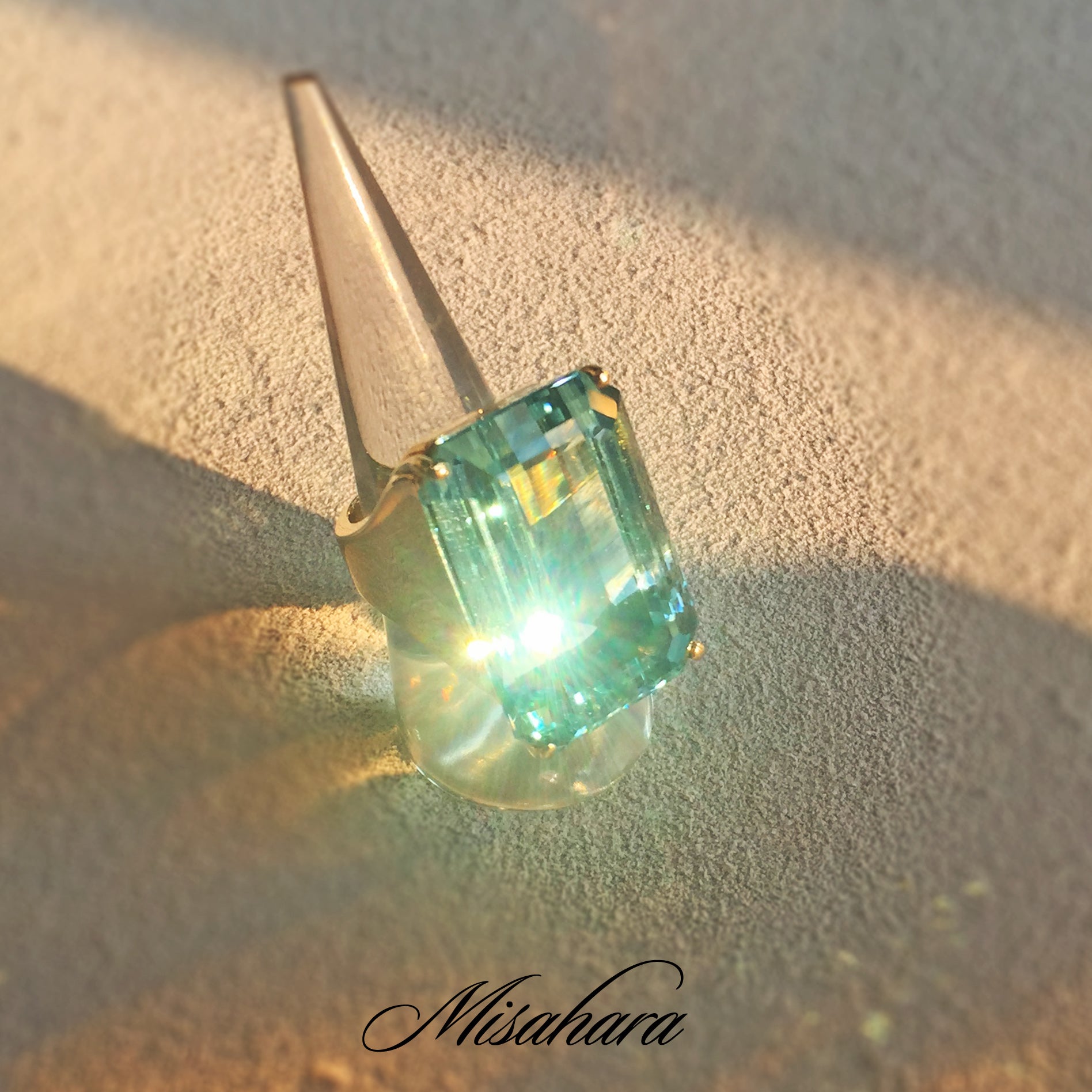 Koko ~ Aquamarine Gold Ring