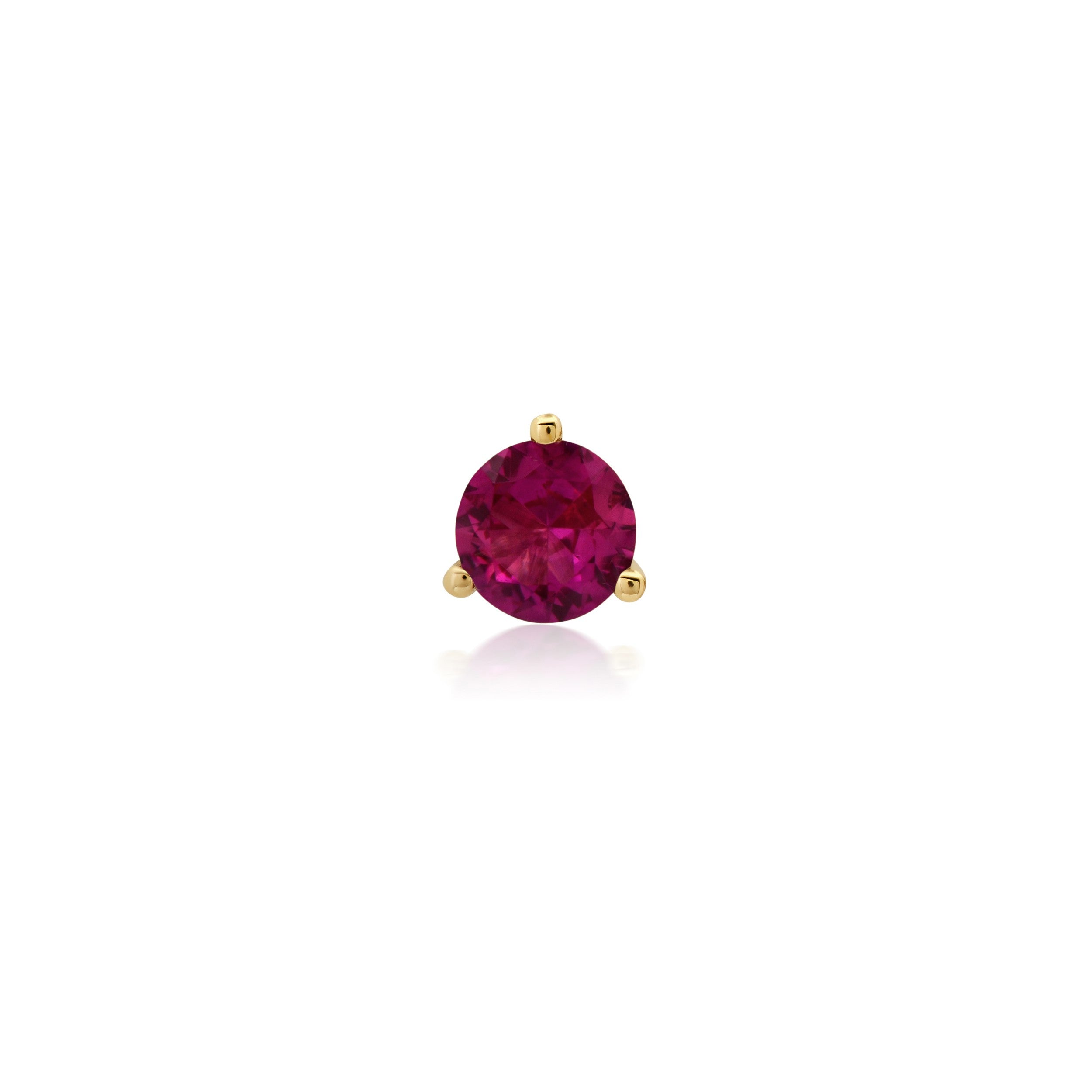 Ruby Heart Hoop Earrings – J&CO Jewellery