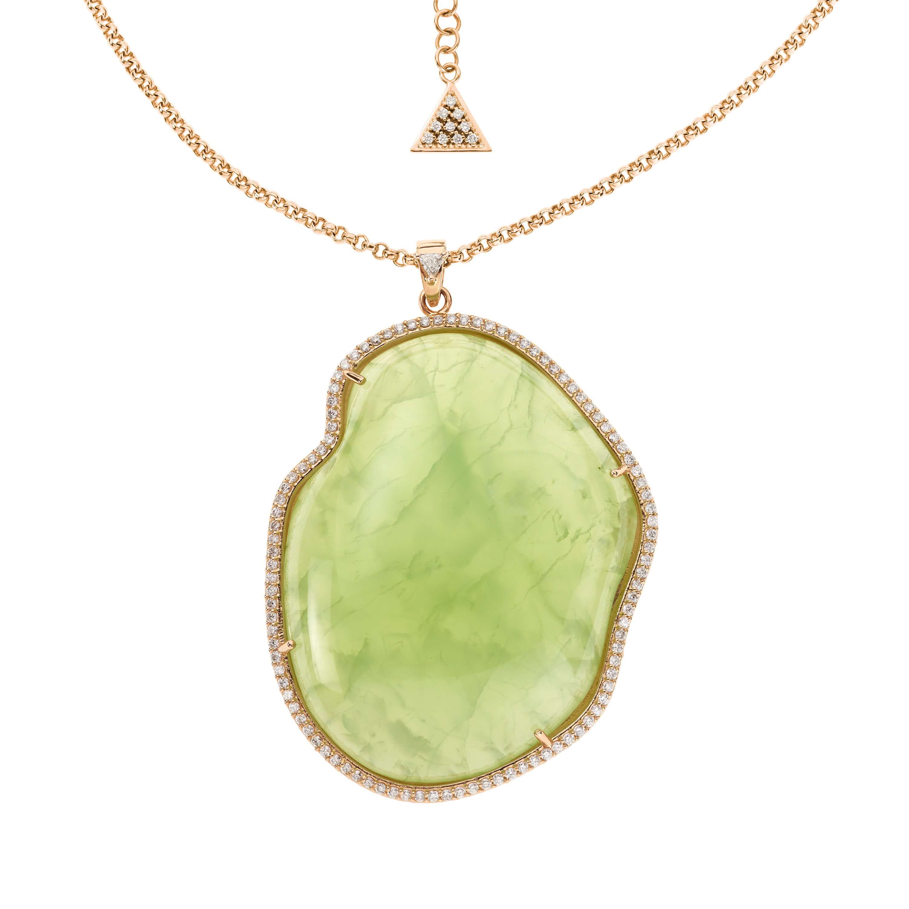 Adriana ~ Green Pyrite Necklace