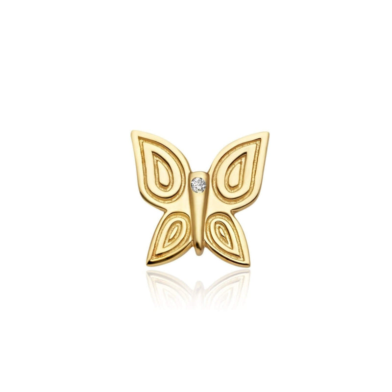 14k yellow gold Diamond Earring