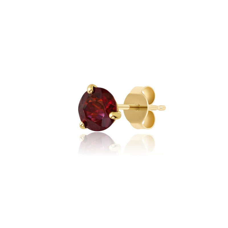 Mini Rings 14K Yellow Gold / Red Garnet - January / We Will Contact You After The Order Is Placed to Confirm Your Size! | Misahara