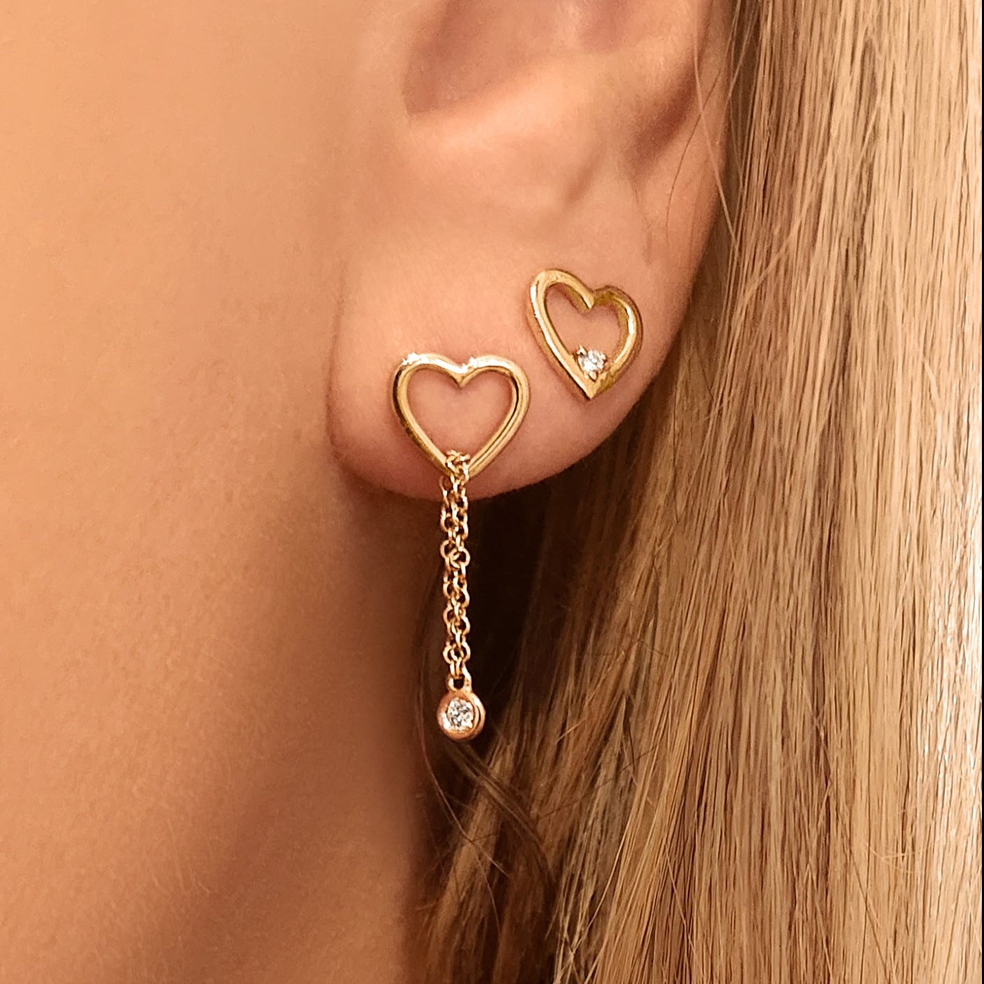American Diamond Rose Gold Earrings – Priyaasi
