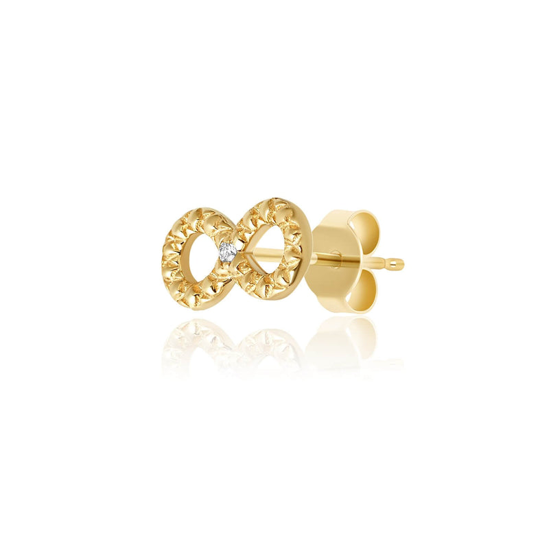 gold infinity earrings