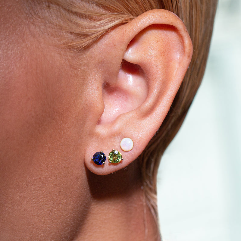 October Birthstone Stud Earrings