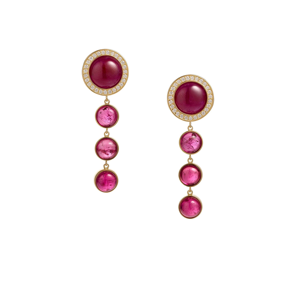 Stena Drop - Earrings - Yellow Gold
