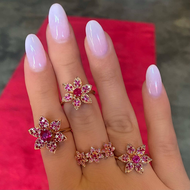 Pink Petal Ring Large