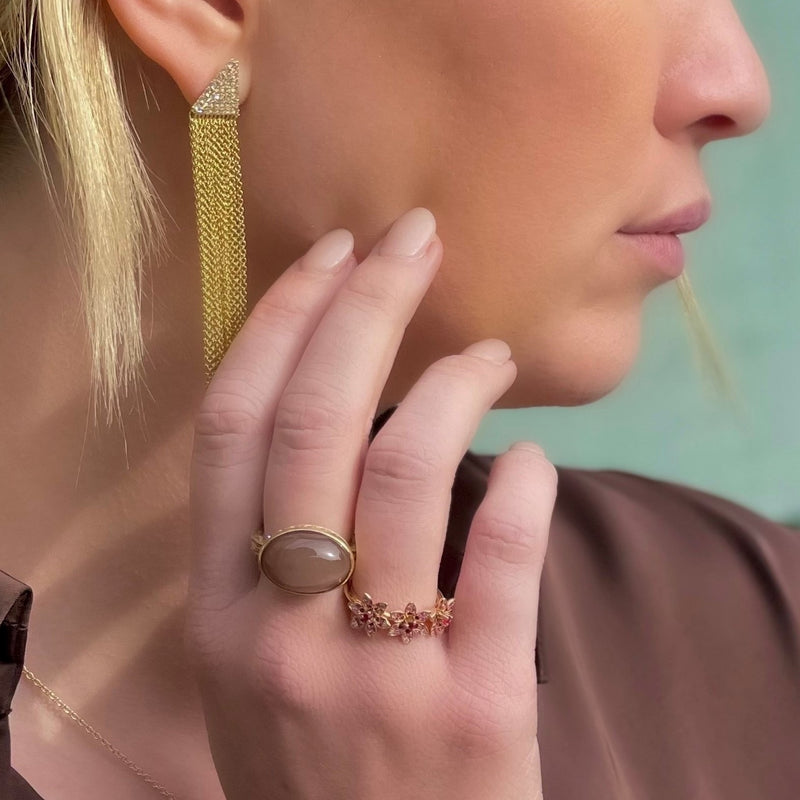 Talas Chocolate Moonstone Ring