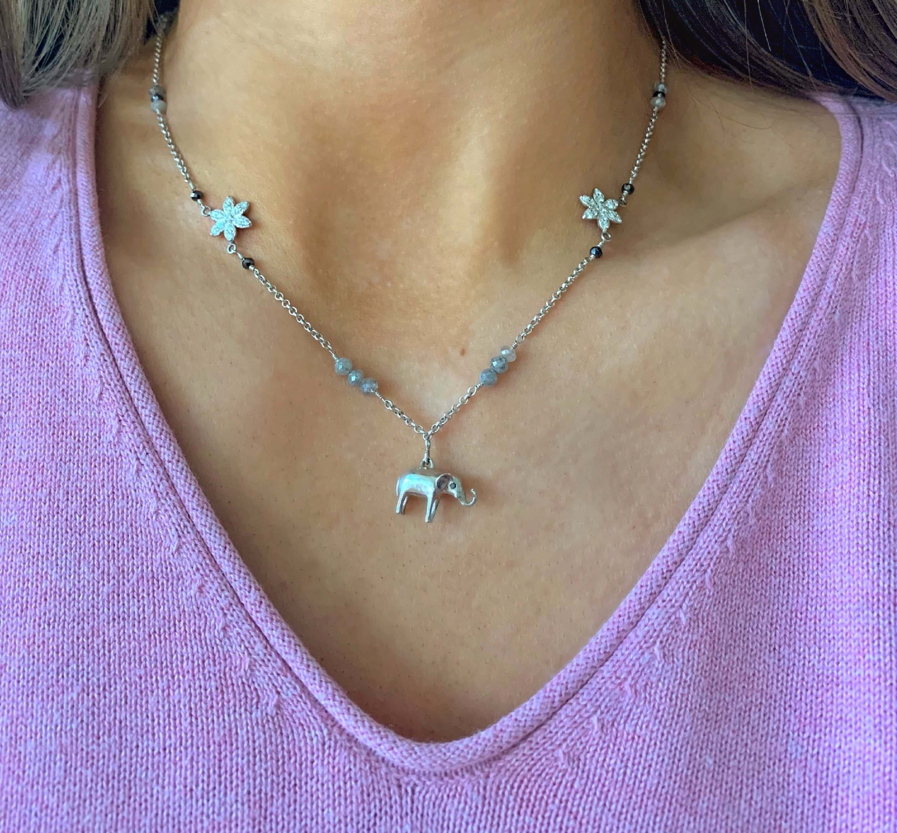 Moonflower Charm Necklace