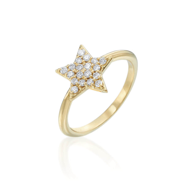 バースストーン in ネーム リング ☆GOLD☆S925 Star Bright Ring - Yellow Gold