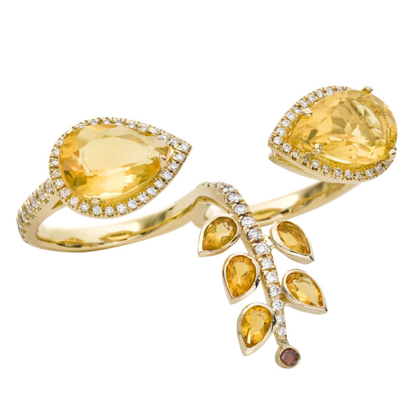 Pear Shaped Yellow Fire Opals