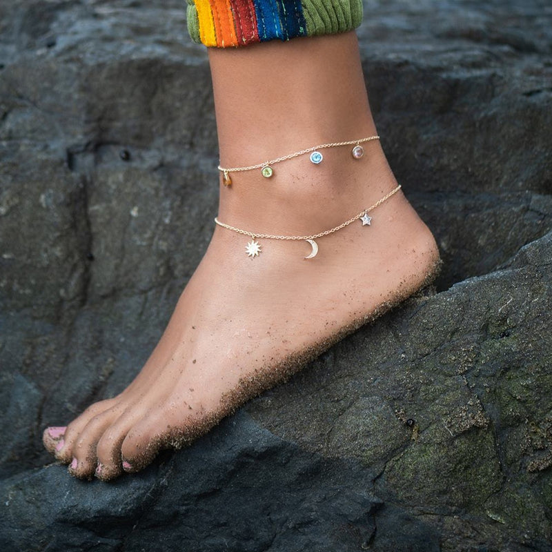 gold anklets
