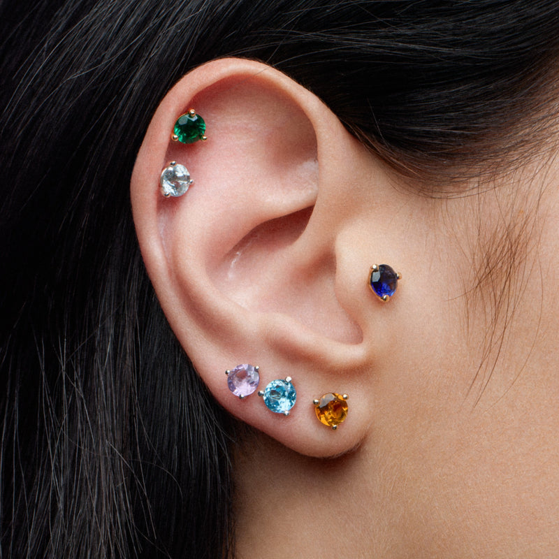 birthstones ear stack